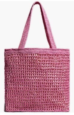 Madewell Crochet Raffia Medium Transport Tote